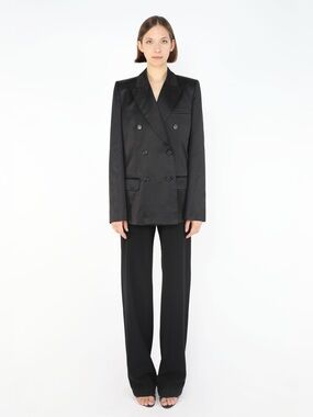 NWT Khaite The Nathan Satin Blazer size 2